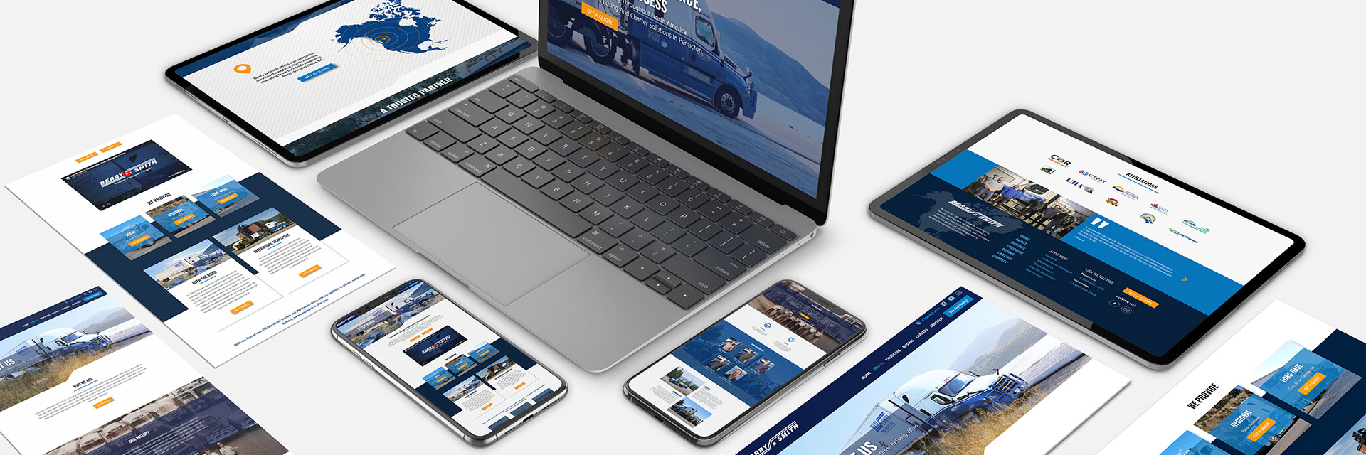 Berry & Smith Website Mock Up