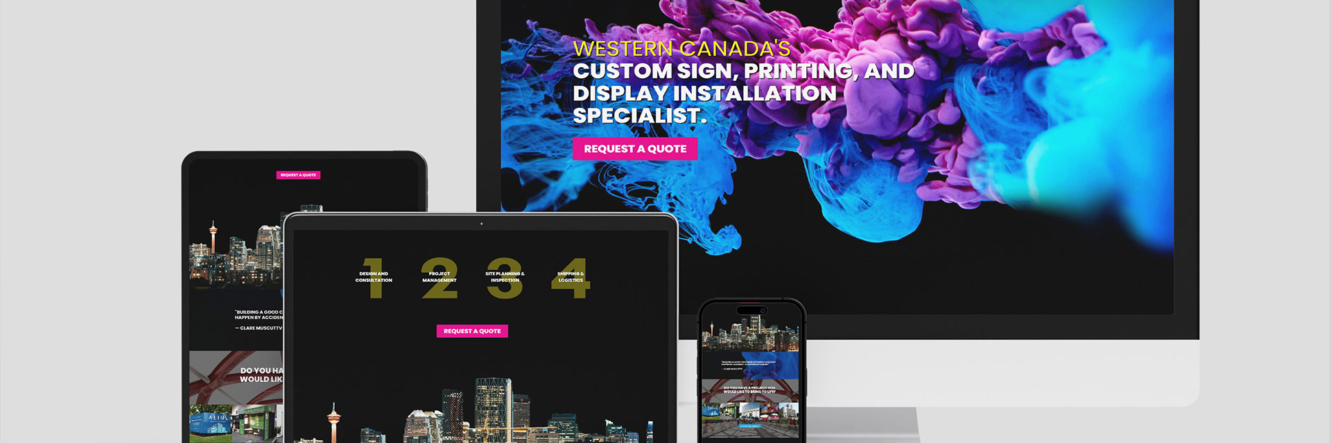 Big Print Signs Website Mock Up
