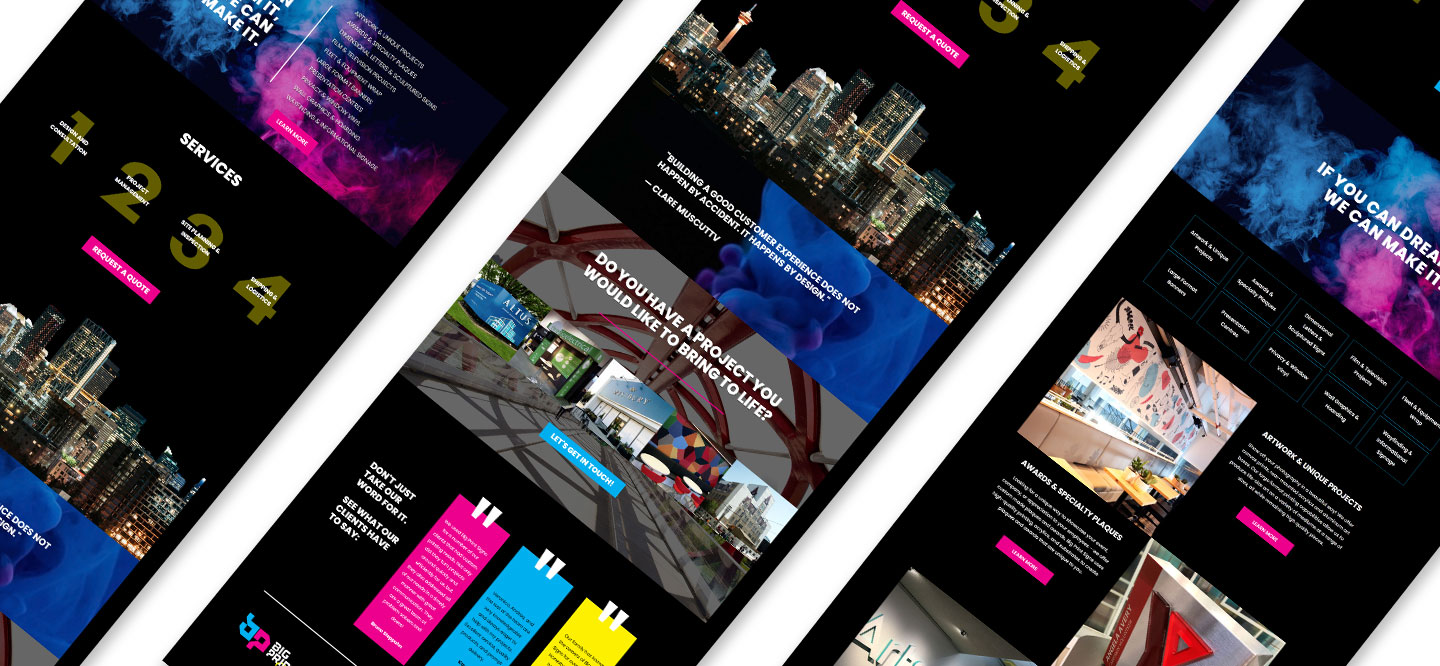 Big Print Signs Website