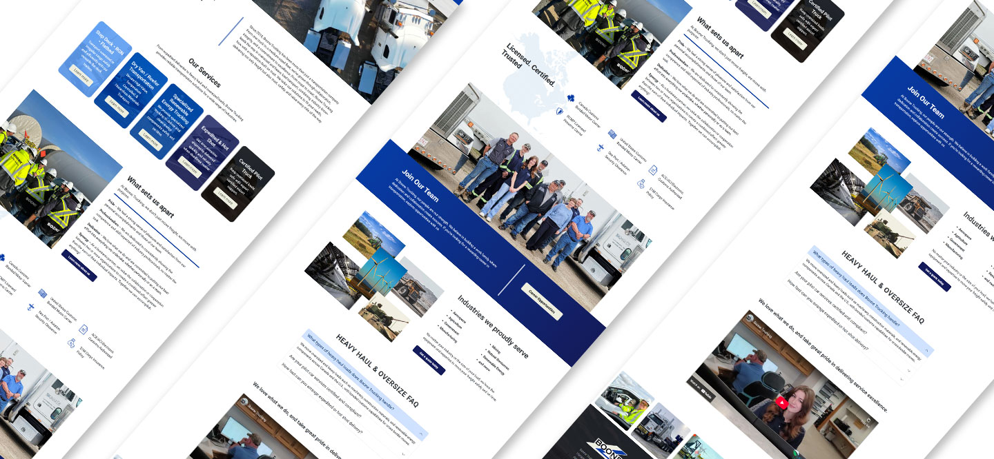 Boone Trucking Website